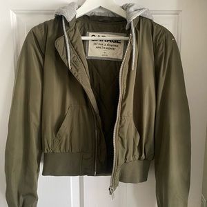 Garage Army Green Bomber Jacket